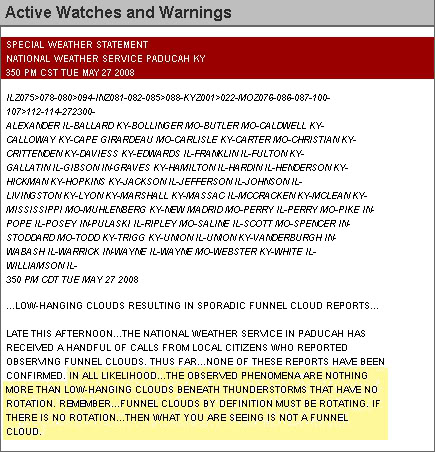 Photo | Weather alerts for dummies