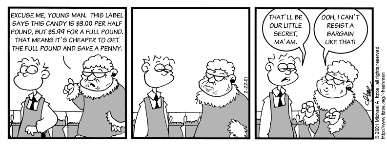 Comic for Thursday, February 22, 2001