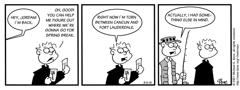 Comic for Monday, March 5, 2001